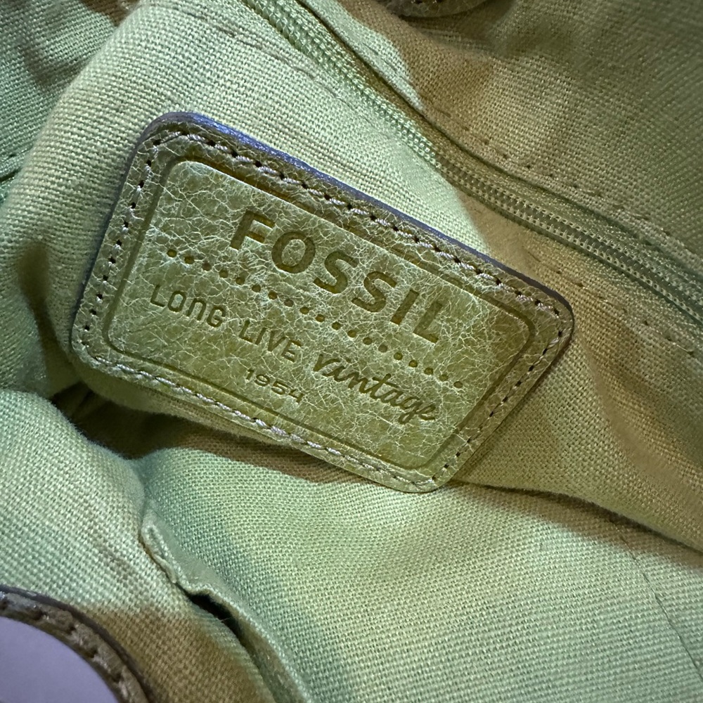 Fossil Lime green leather bag - Picture 5 of 10